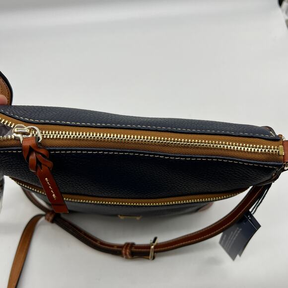 Dooney & Bourke Pebble Leather Crossbody Handbags Midnight Blue - Picture 9 of 12